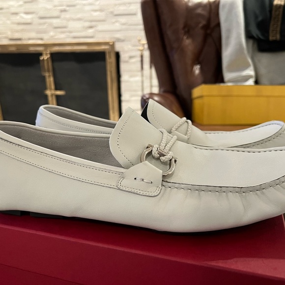 Men’s Salvatore Ferragamo Loafers Size 11 Chalk - Authentic - Picture 5 of 6